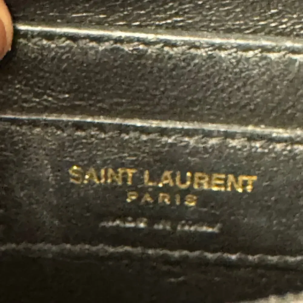 YSL Laurent Chevron Suplice Black Lambskin Double Flap Crossbody Bag GHW‎ CoA - Picture 2 of 10